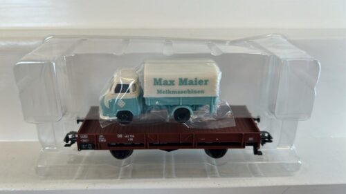 Märklin 00761-14 DB Niederbordwagen beladen mit LKW Max Maier