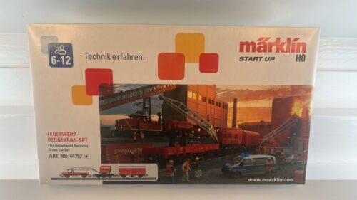 Märklin 44752 Feuerwehr-Bergekran-Set Sound