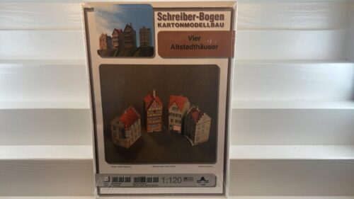 Schreiber 71256 Vier Altstadthäuser Karton Bögen