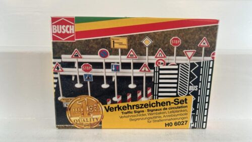 Busch 6027 H0 Verkehrszeichen-Set
