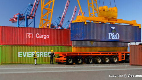 Kibri 10922 H0 40-Fuss-Container, 6 Stuec