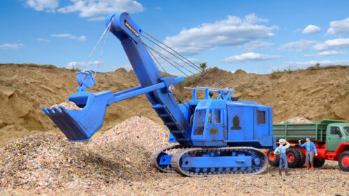 Kibri 11265 H0 MENCK Bagger mit Hochloeff