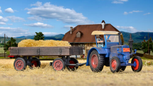 Kibri 12232 H0 LANZ Traktor mit Gummiradw