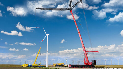 Kibri 13005 H0 LIEBHERR LTM 1400 mit Wipp