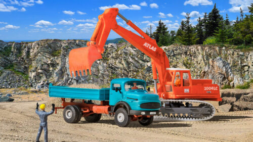 Kibri 14030 H0 MB Rundhauber mit Kipp-Pri