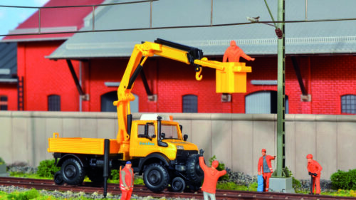 Kibri 14991 H0 Zweiwege UNIMOG GleisBau