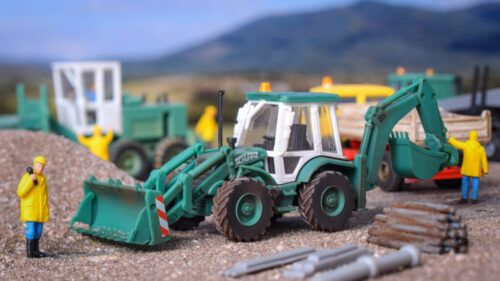 Kibri 15217 H0 Baggerlader JCB 4CX 4x4x4