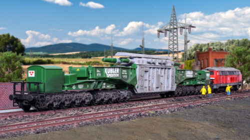 Kibri 16500 H0 MAN Schienentiefladewagen