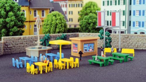 Kibri 36694 Z Deko-Set am Brunnen