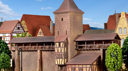 Kibri 37108 N Wehrturm mit Mauer in Rothe