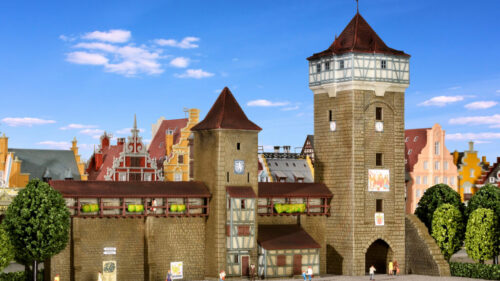 Kibri 37362 N Stadtmauer mit Fachwerkturm