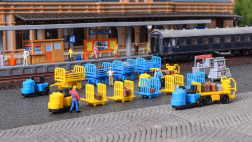 Kibri 37530 N Deko-Set Gepäckwagen