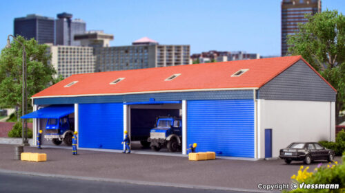 Kibri 38136 H0 Garagen für 4 LKW