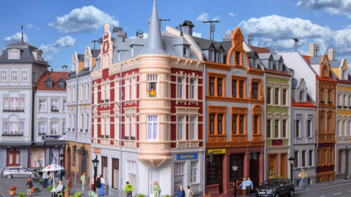 Kibri 38295 H0 Stadthaus mit Figur u. HBL