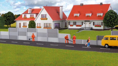 Kibri 38624 H0 Schallschutzwand, grau