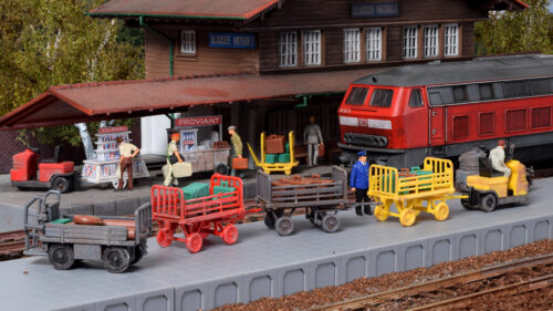 Kibri 38646 H0 Deko-Set Gepäckwagen