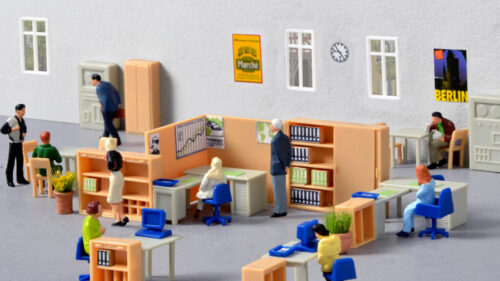 Kibri 38654 H0 Deko-Set Bueromoebel