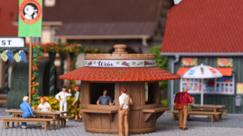Kibri 38673 H0 Verkaufsstand Bier u. Wein
