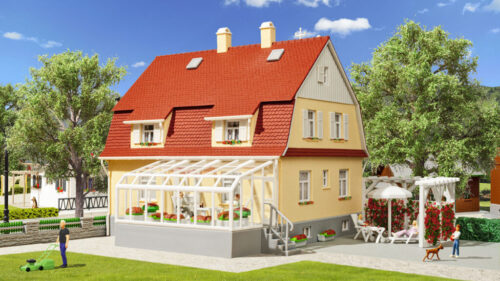 Kibri 38700 H0 Wohnhaus mit Wintergarten