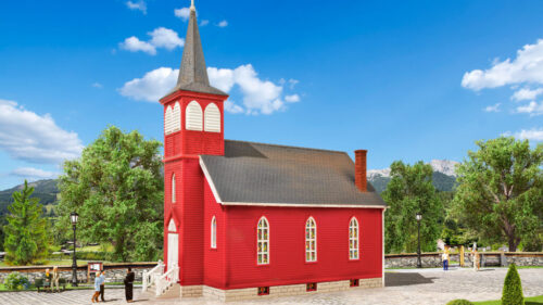 Kibri 38845 H0 Landkirche mit LED-Beleuch