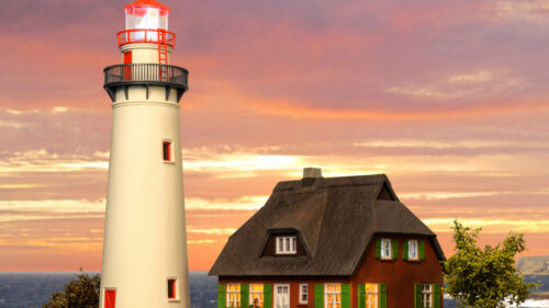 Kibri 39153 H0 Leuchtturm Hiddensee mit N