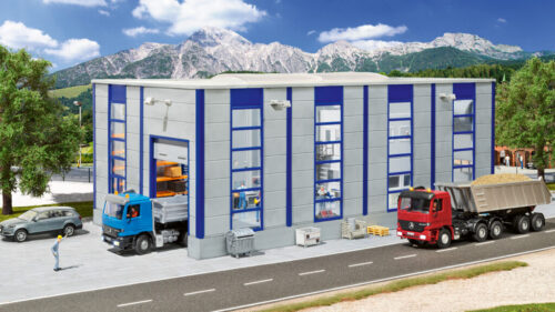 Kibri 39254 H0 LKW Reparaturhalle, modern