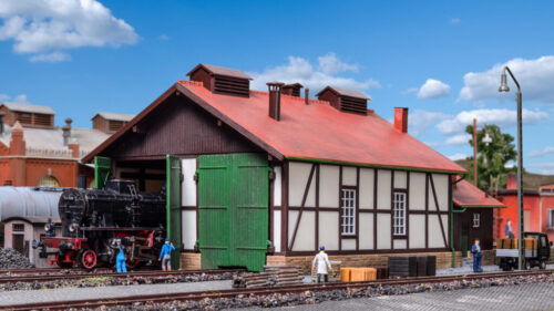Kibri 39438 H0 Lokschuppen, zweistaendig
