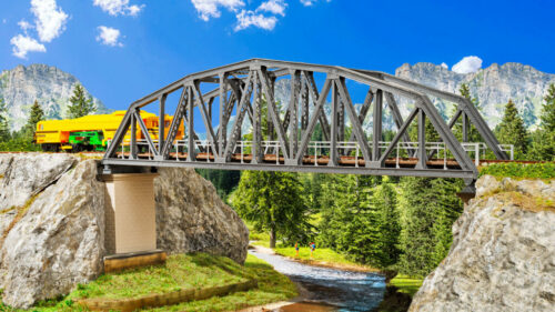 Kibri 39700 H0 Stahlbogenbruecke eingleis