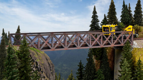 Kibri 39702 H0 Fachwerk-Stahlbruecke, ein
