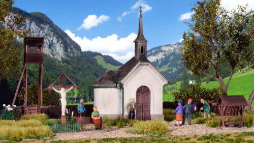 Kibri 39780 H0 Kapelle mit Zub. in Hirsch