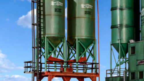 Kibri 39931 H0 Doppelsilo SchwarzBau
