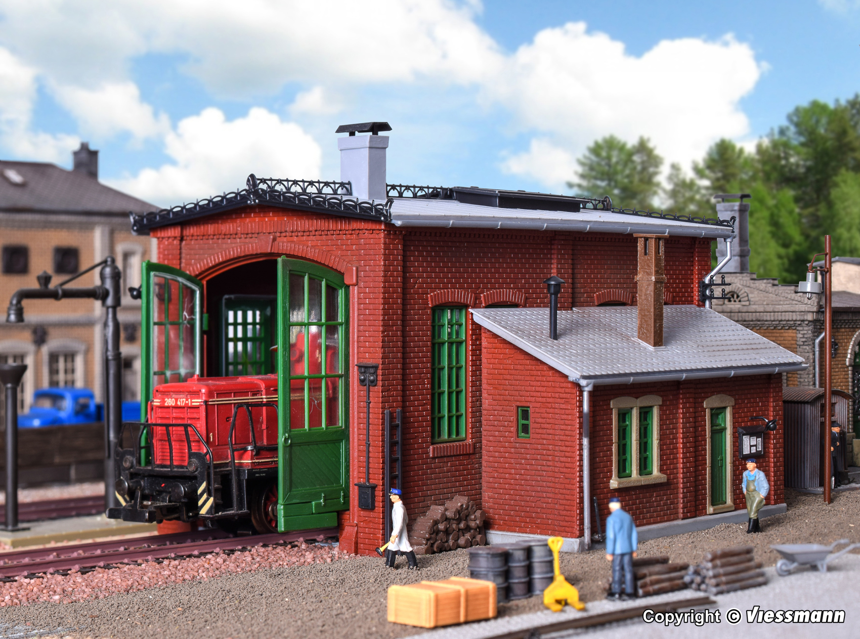 Vollmer 45750 H0 Lokschuppen einständig