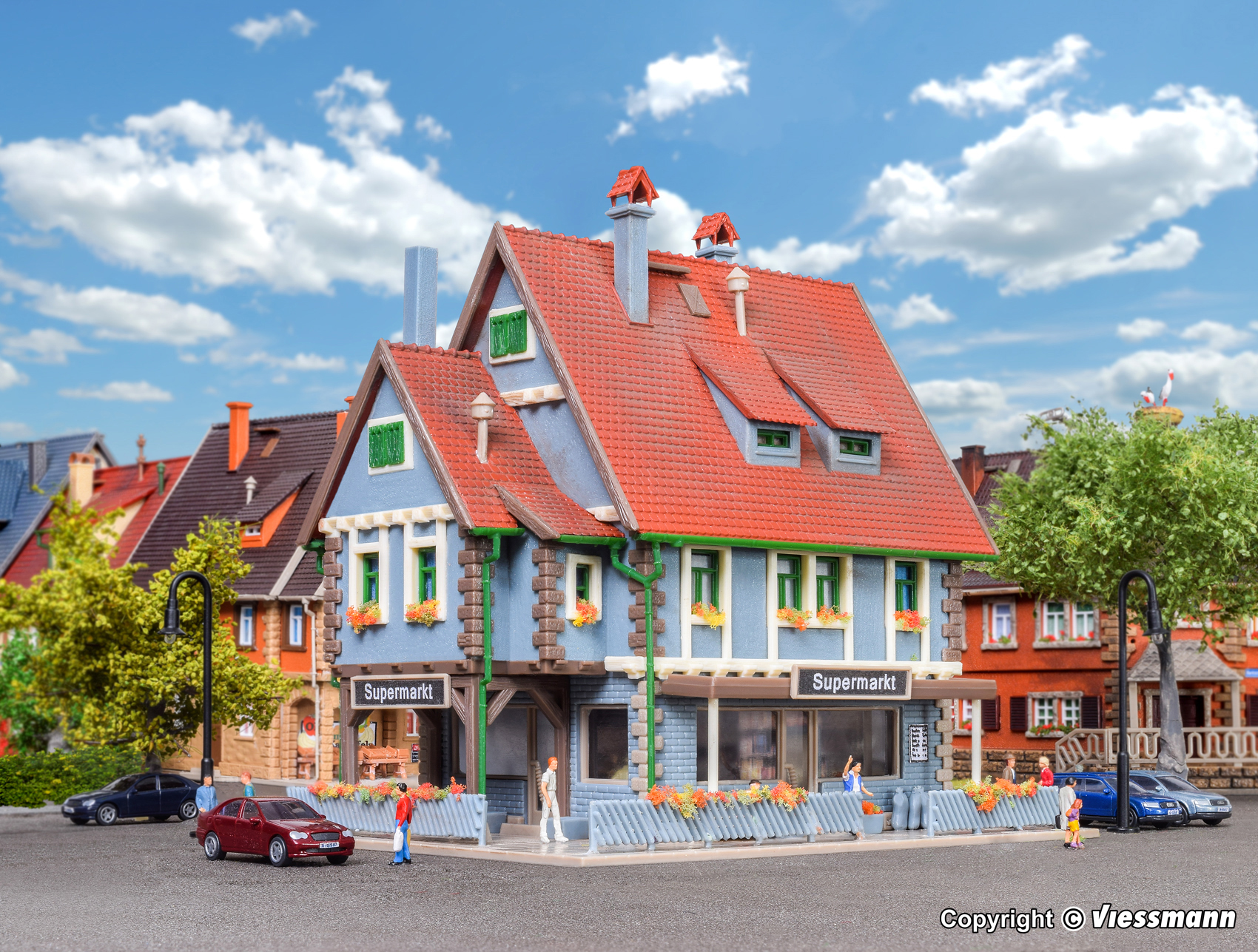 Vollmer 47660 N Supermarkt mit Inneneinrich