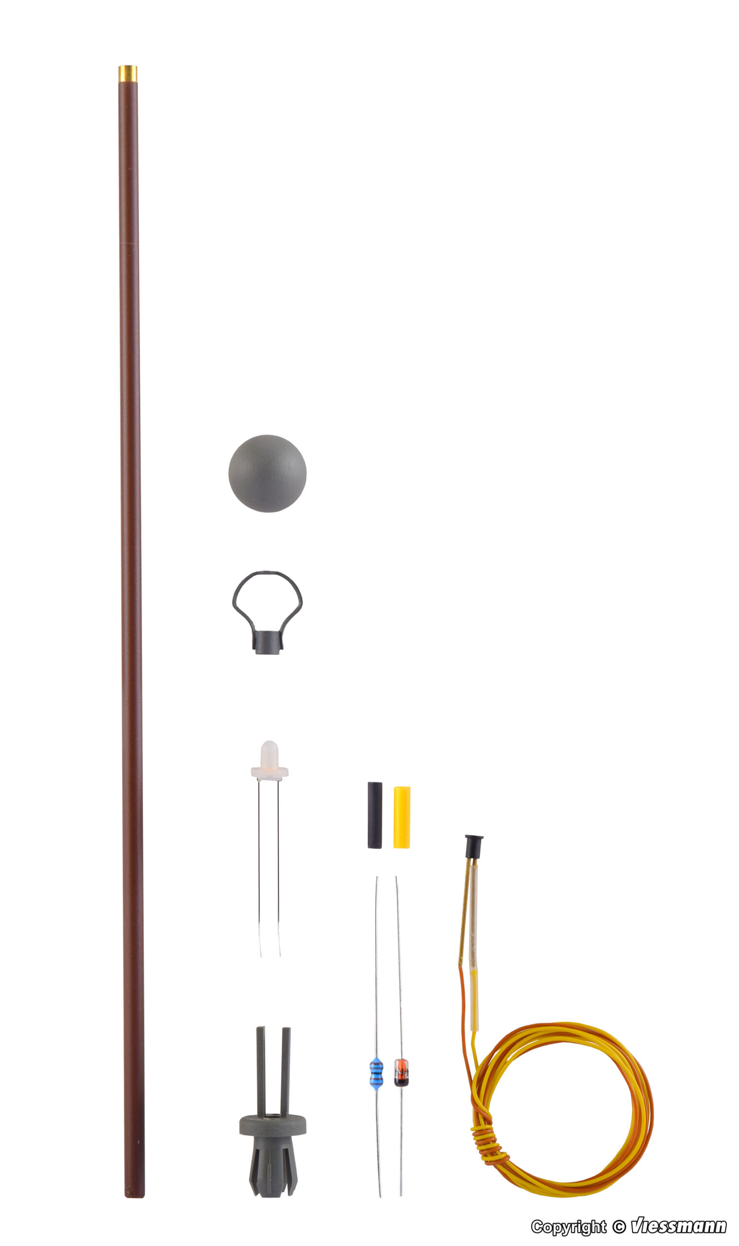 Viessmann 6727 H0 Bausatz Holzmastleuchte DR