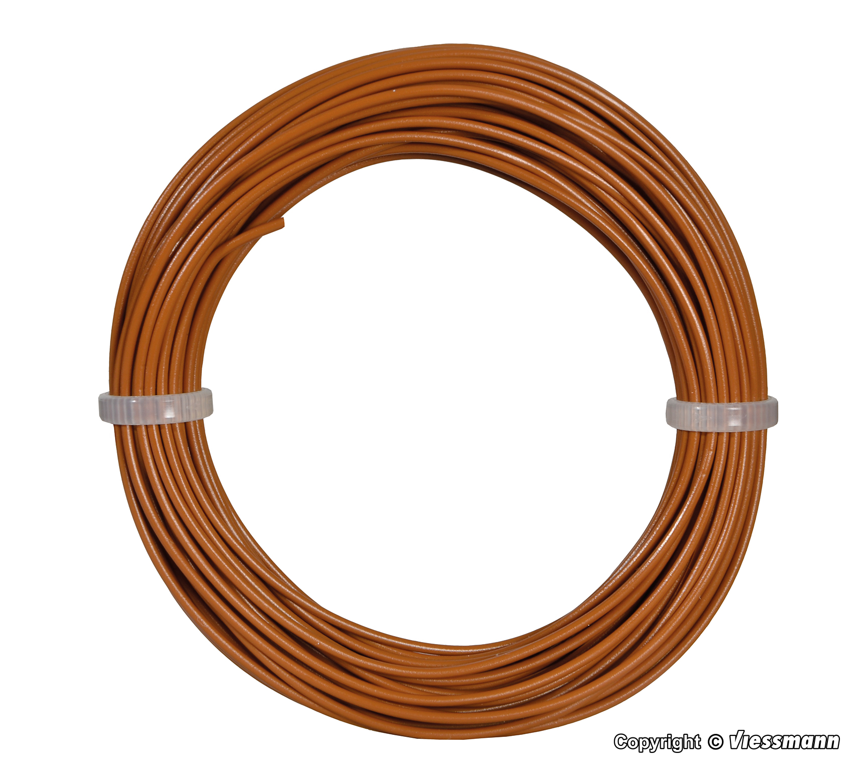 Viessmann 6865 Kabelring, 0,14 mm², braun,10