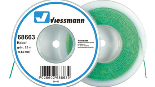 Viessmann 68663 Kabel 25 m, 0,14 mm², gruen