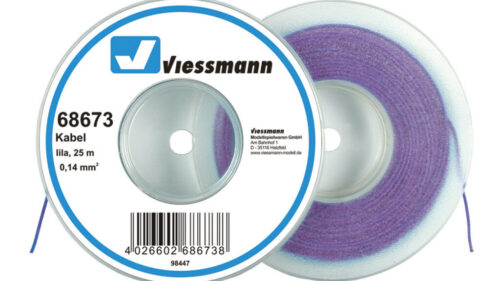 Viessmann 68673 Kabel 25 m, 0,14 mm², lila