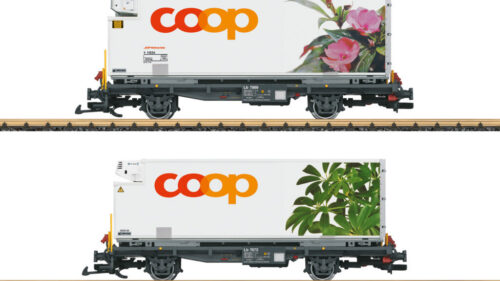 LGB 45885 Containerwagen-Set Coop RhB