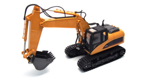 AMEWI 22307 Bagger mit Metallschaufel, Licht & Sound, 1:14 RTR