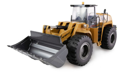 AMEWI 22343 Radlader G484E Teilmetall Licht, Sound 1:14 RTR gelb