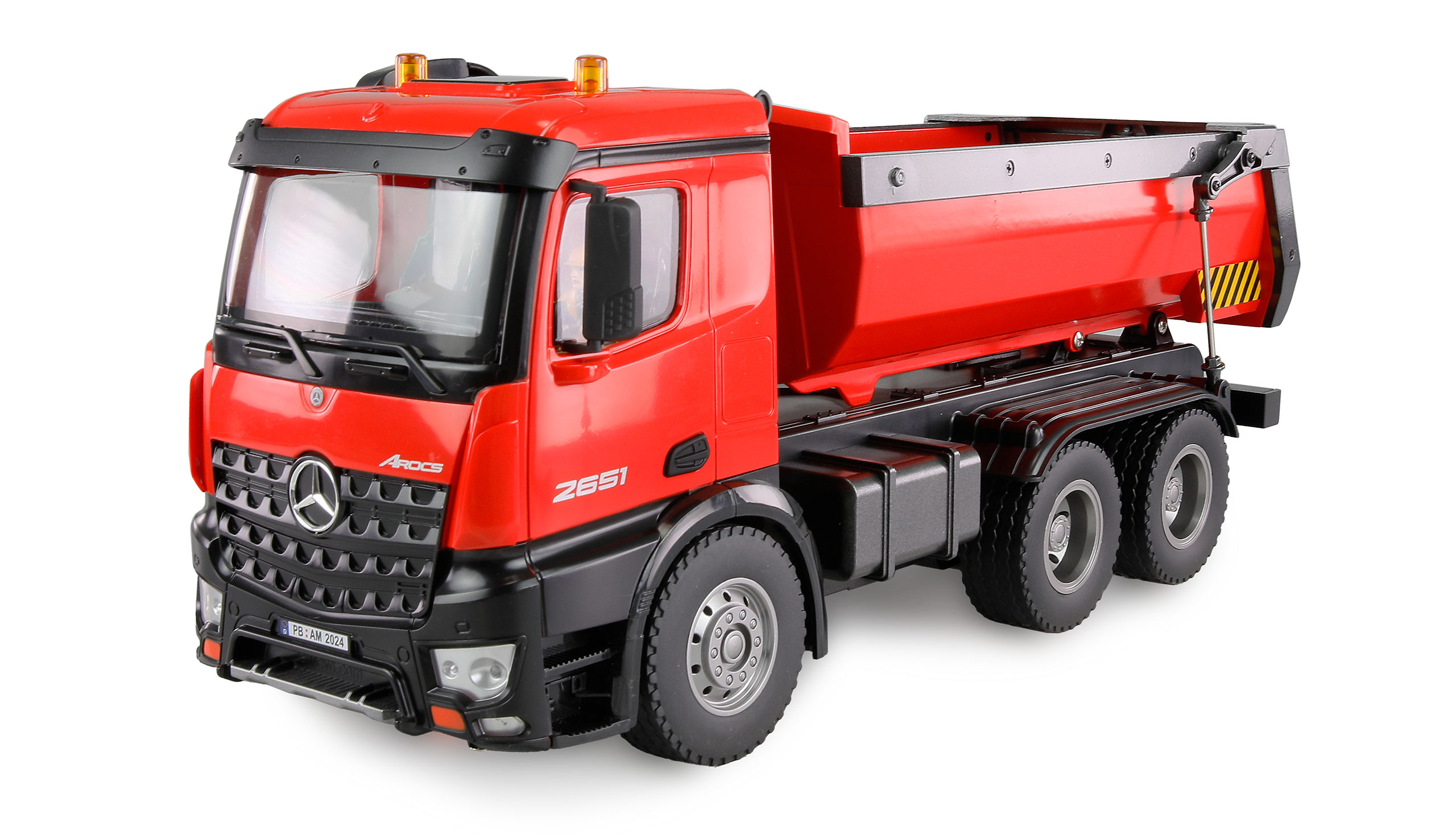 AMEWI 22407 Mercedes-Benz Arocs Muldenkipper 6x4 RTR rot