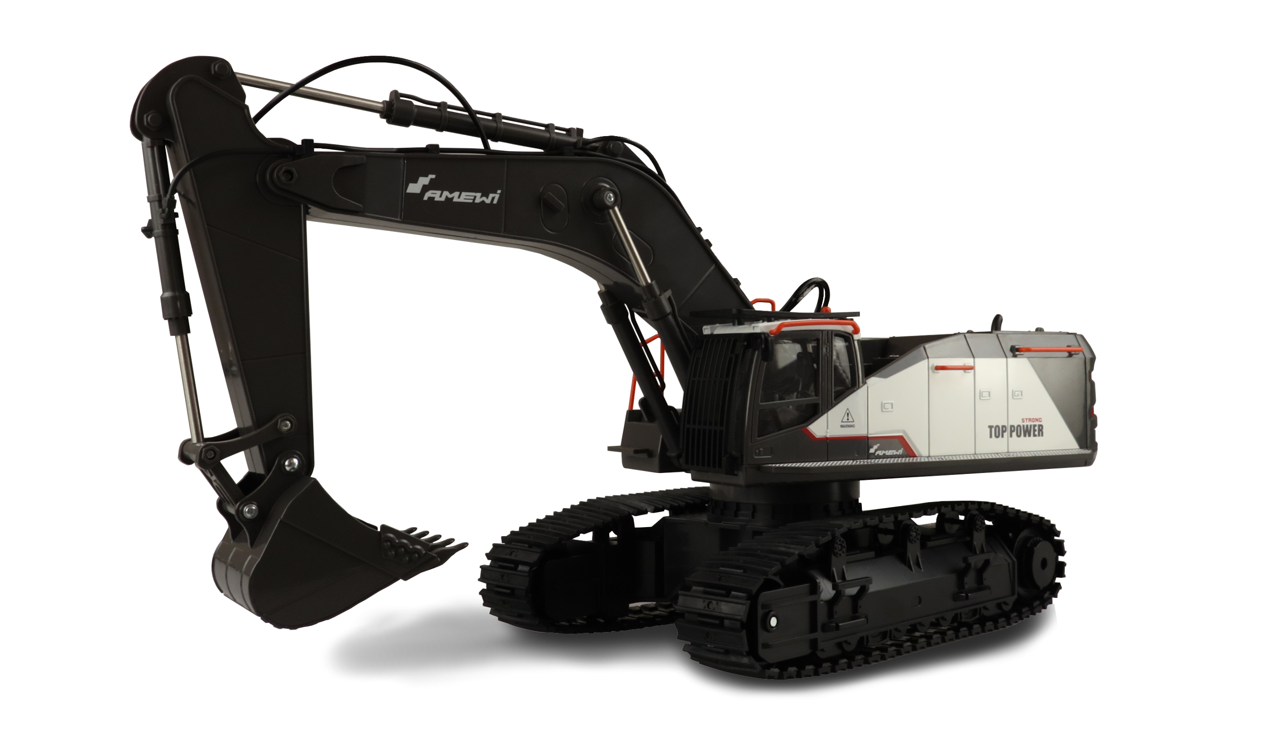 AMEWI 22499 ACV730 V2 Raupenbagger 1:14 RTR weiß