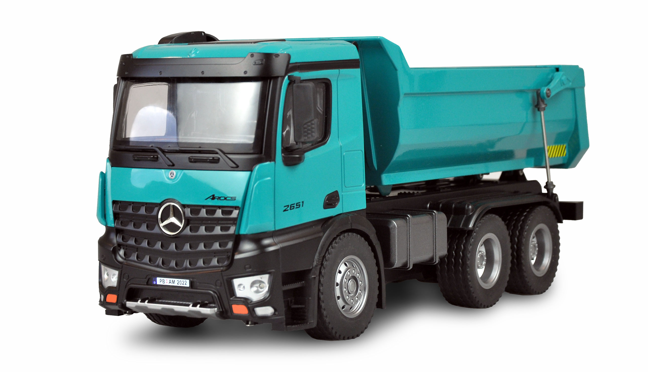 AMEWI 22533 Mercedes-Benz Arocs LKW Kipper PRO Metall V2 1:14 RTR petrol