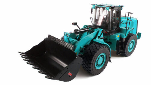 AMEWI 22540 Hydraulik-Radlader G921H Vollmetall 1:16, RTR, petrol