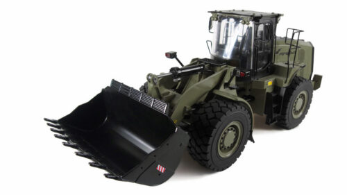 AMEWI 22543 Hydraulik Militär-Radlader G921H Vollmetall 1:16, RTR, olivgrün