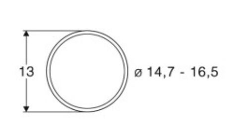 Roco 40071 Haftrings.10Stk. 14,7 bis 16,5
