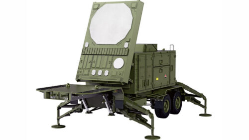 AMEWI 22561 U.S. M747 Sattelauflieger Radar 1:12 KIT grün