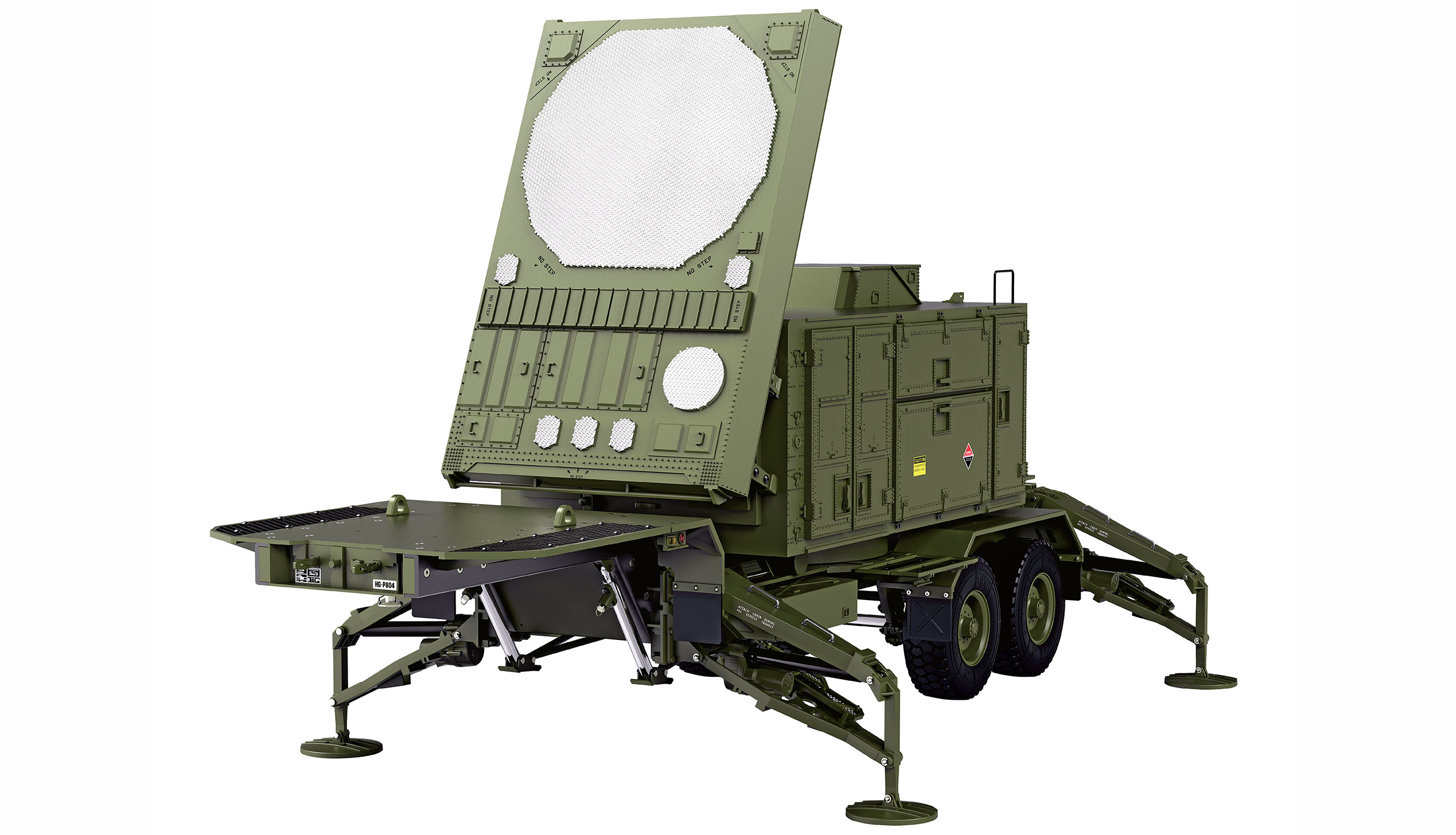 AMEWI 22561 U.S. M747 Sattelauflieger Radar 1:12 KIT grün