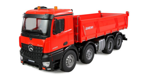 AMEWI 22693 Mercedes-Benz Arocs Muldenkipper 8x4/4 4WD 1:18 RTR rot