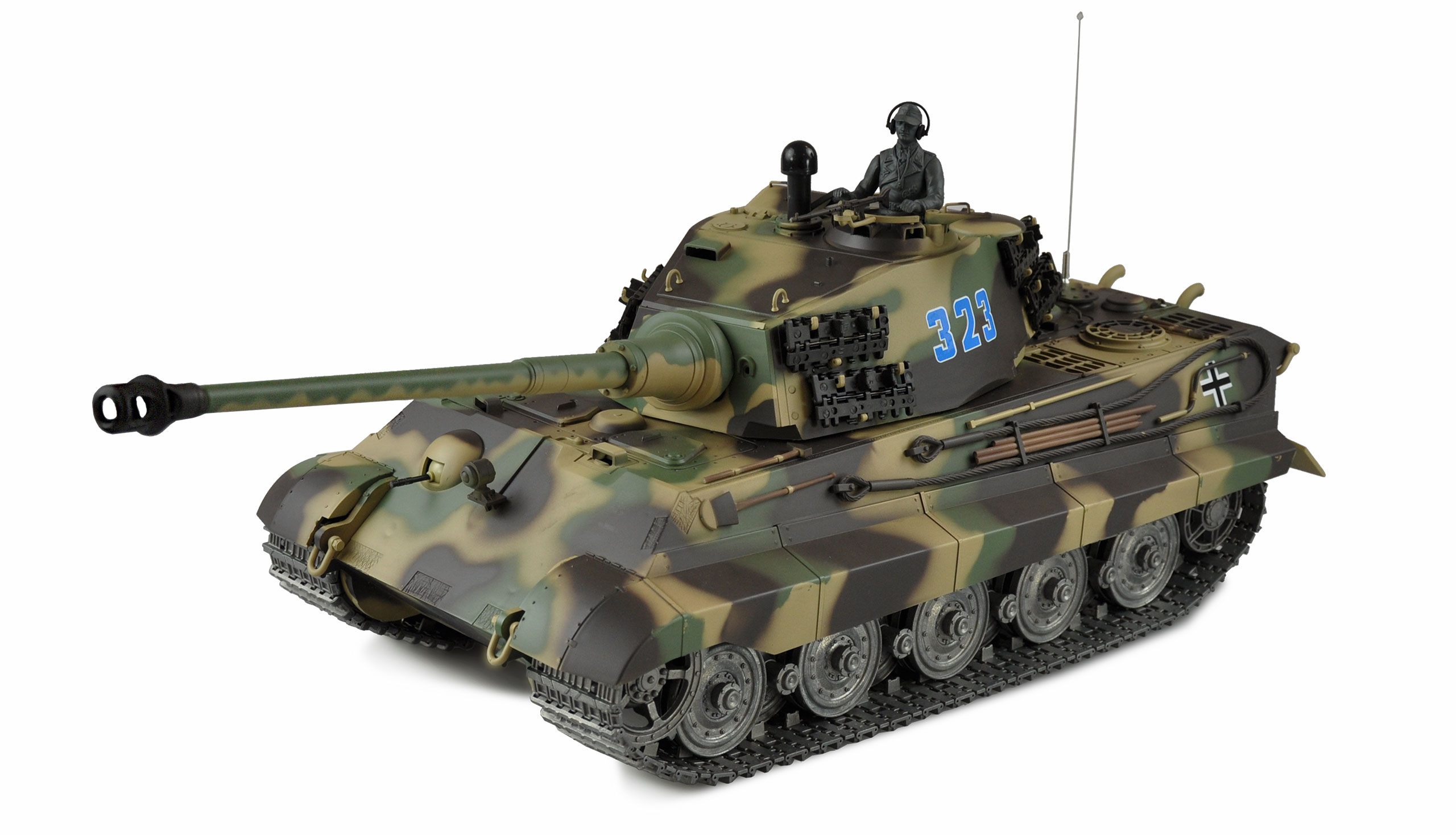 AMEWI 23053 Königstiger Henschel-Turm 1:16 Professional Line IR/BB